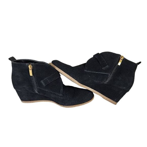 Franco Sarto Lamerosa Women’s Ankle Boots Monk Strap Black Suede, Size 8.5 - Picture 7 of 16
